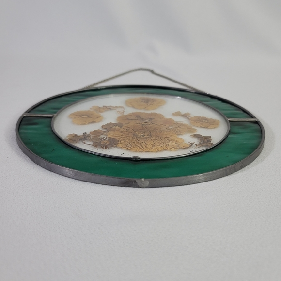 Stained Glass Dried Pressed Flowers Suncatcher - Picture 7 of 11
